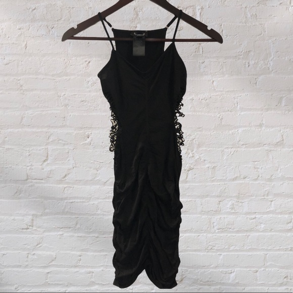 🍁Fall Sale🍁 Bebe Sexy Black Bodycon Cutout Dress - Picture 2 of 5
